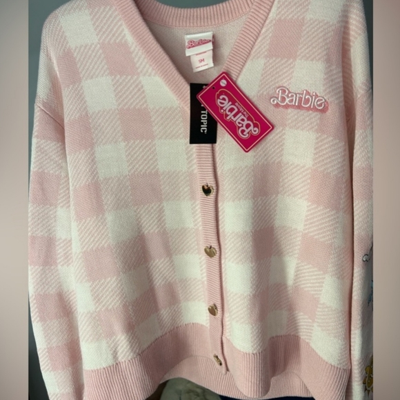 Barbie Pink Gingham Cardigan - Picture 4 of 4